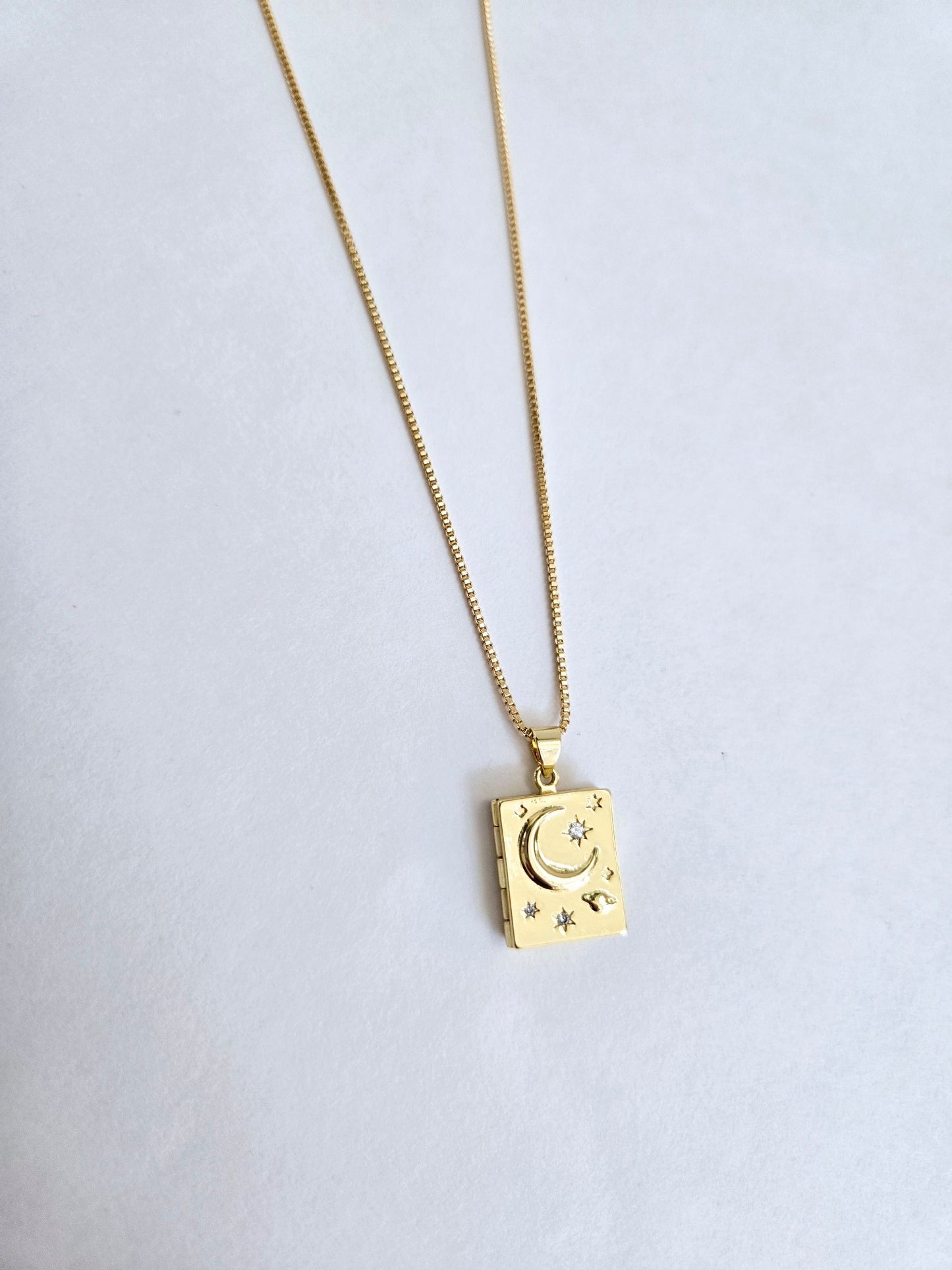 Book Locket Necklace