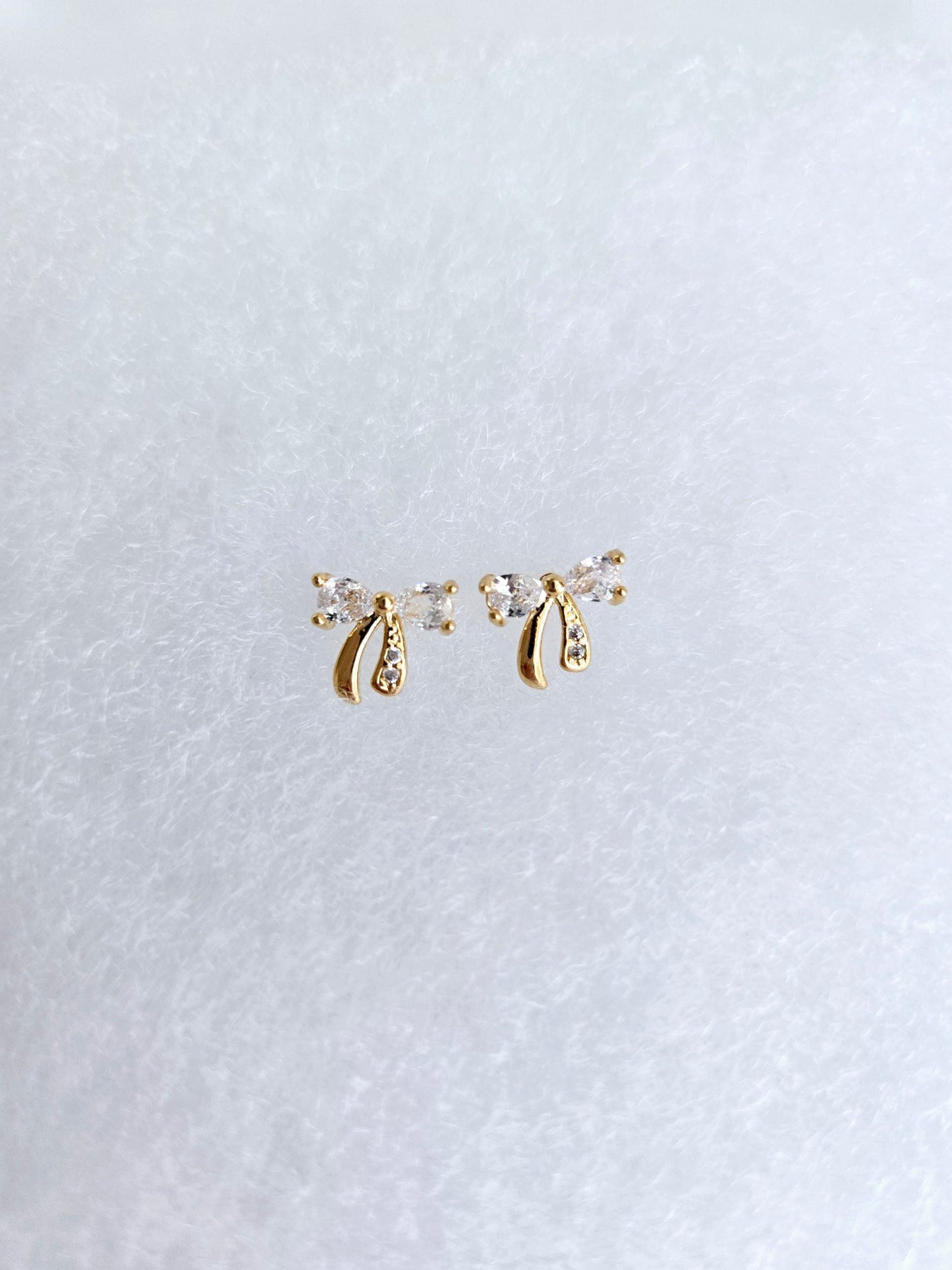 CZ Mini Bow Stud