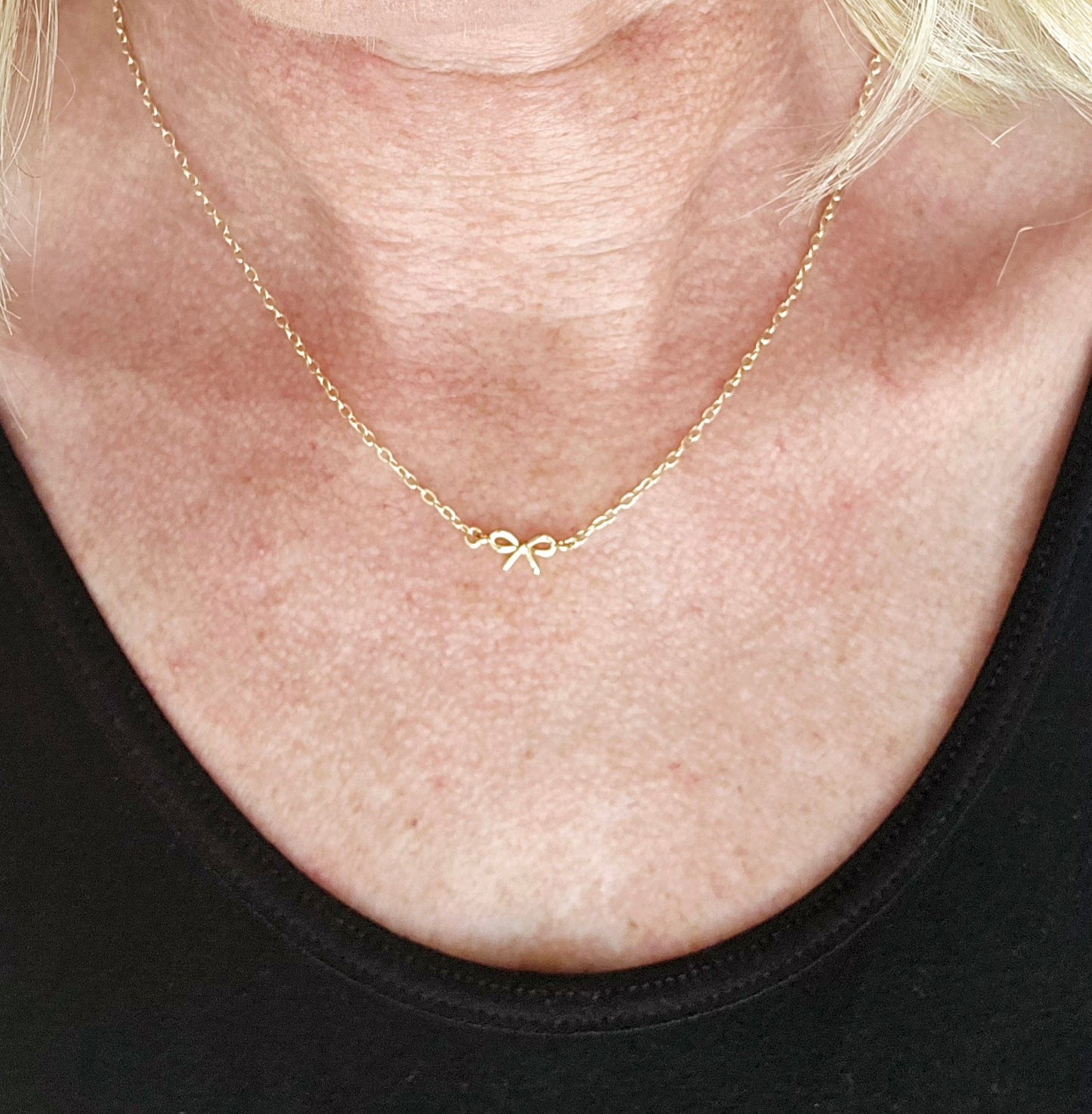 Mini Bow Connector Necklace
