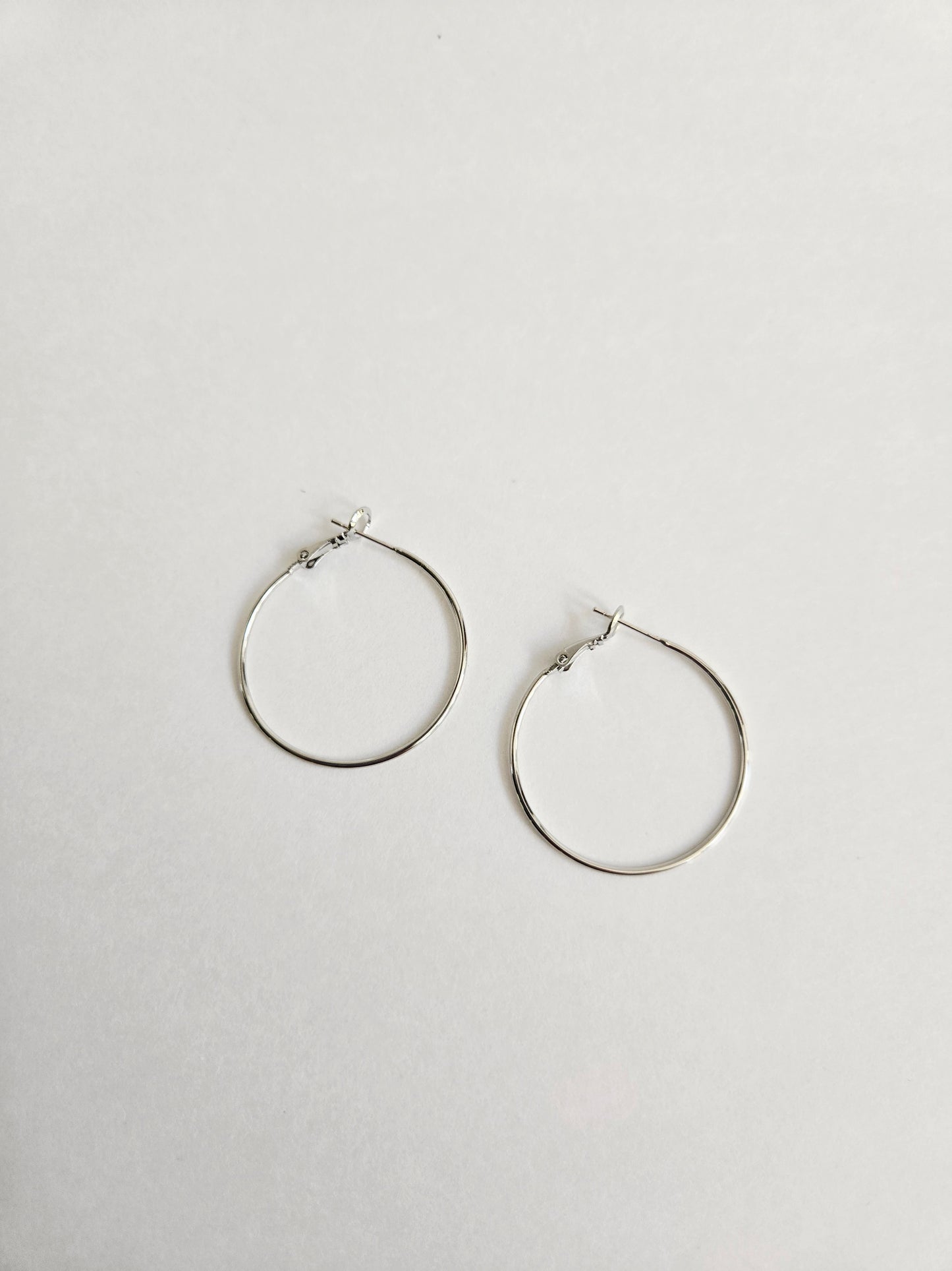 Silver hoops