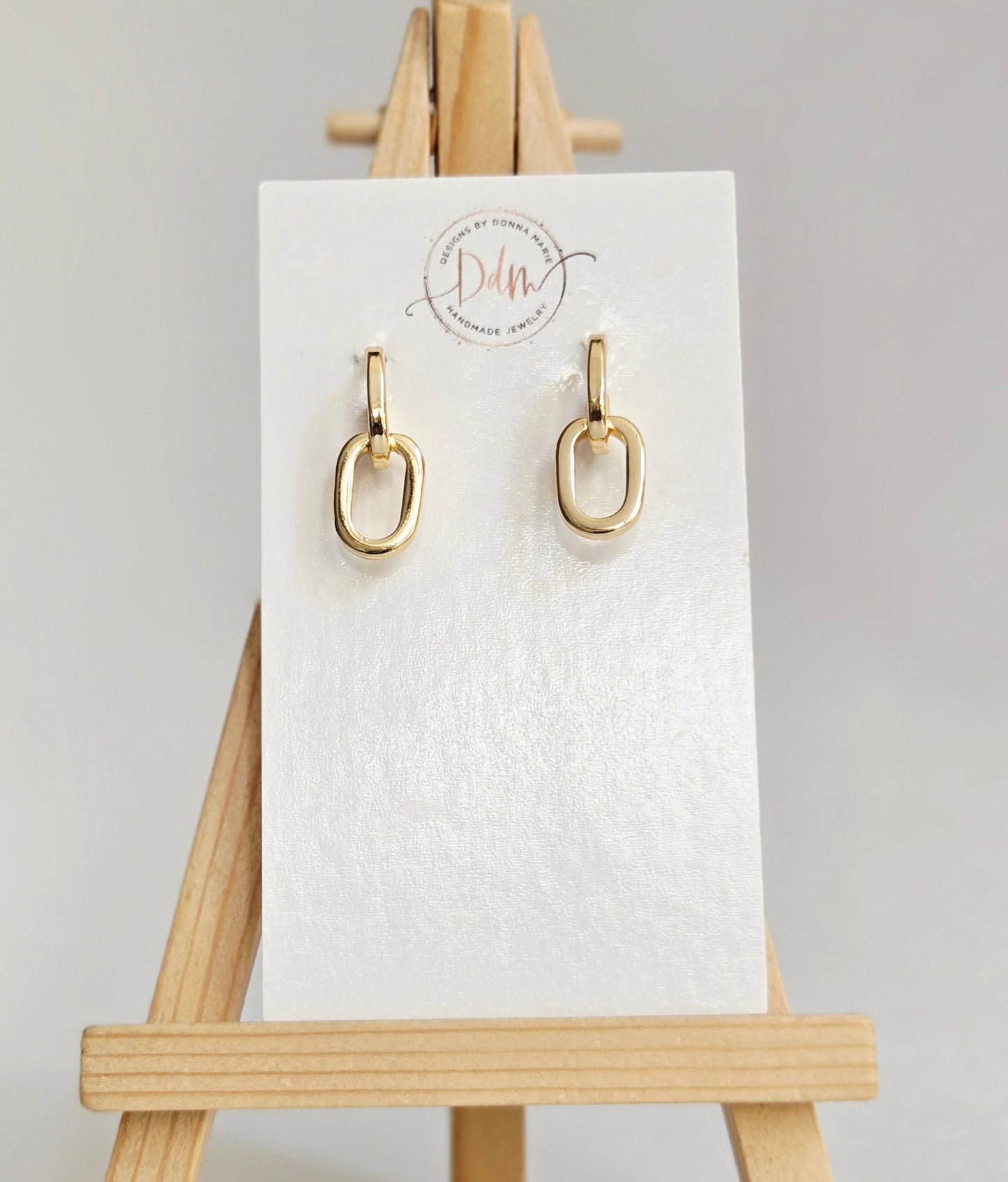 Chain link earrings