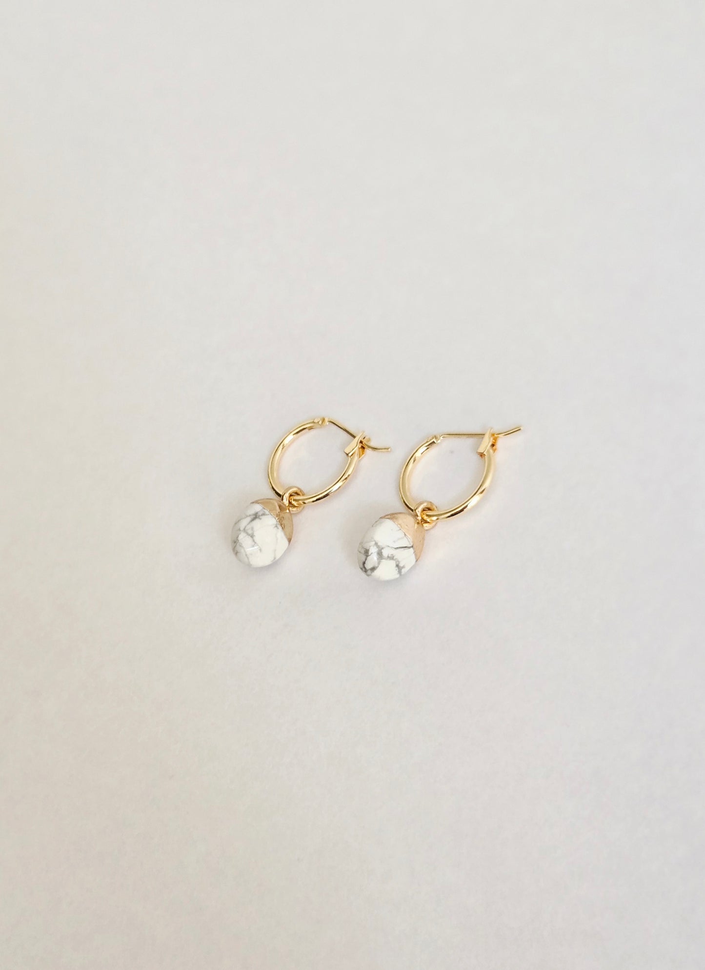 Howlite earrings