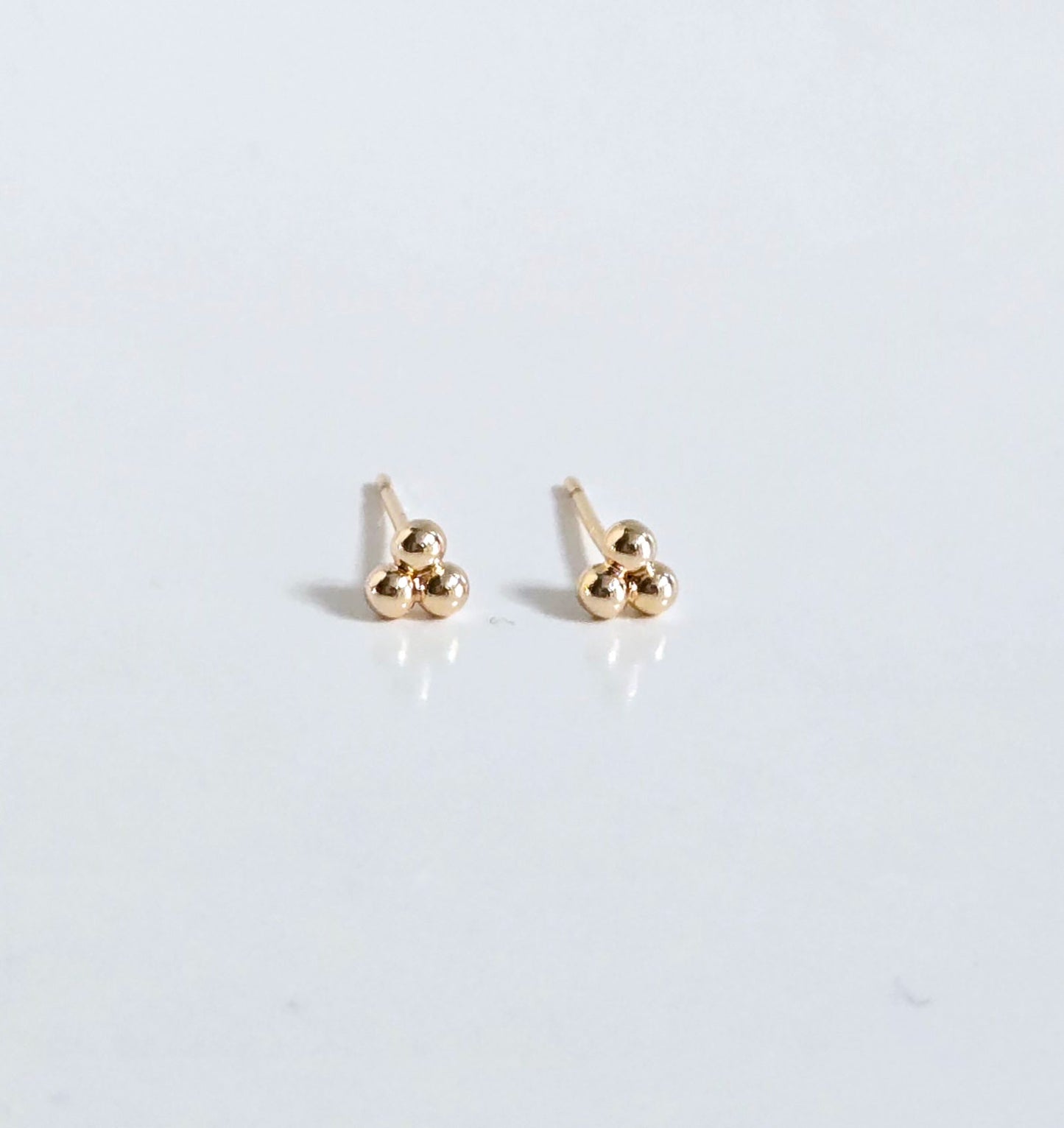 Gold Three Ball Stud