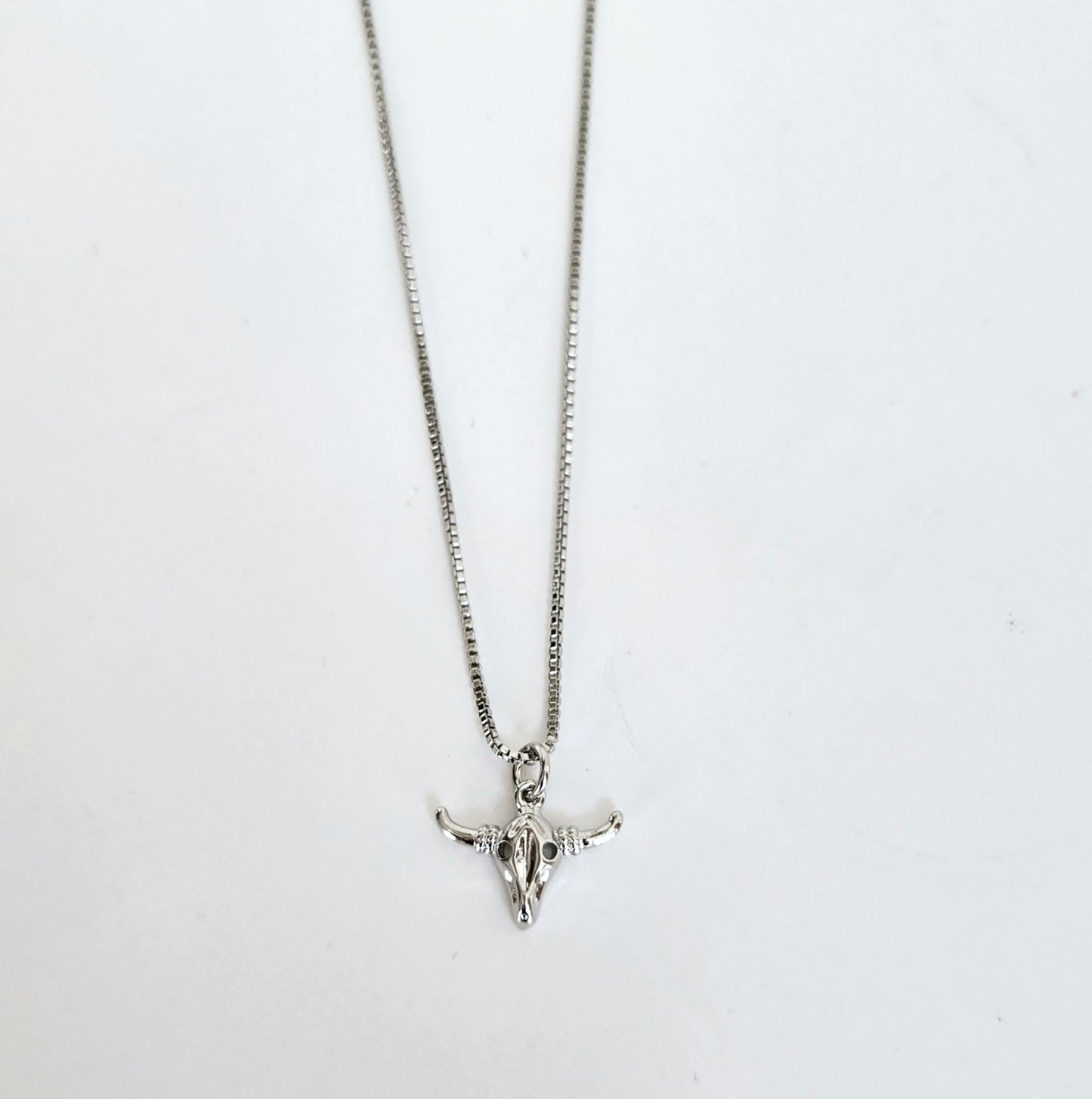 Angela's Silver Steer Necklace