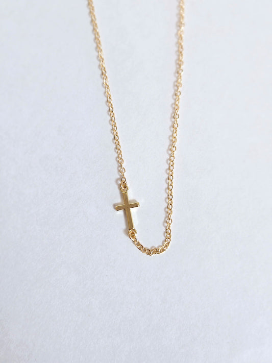 Connector Cross Necklace