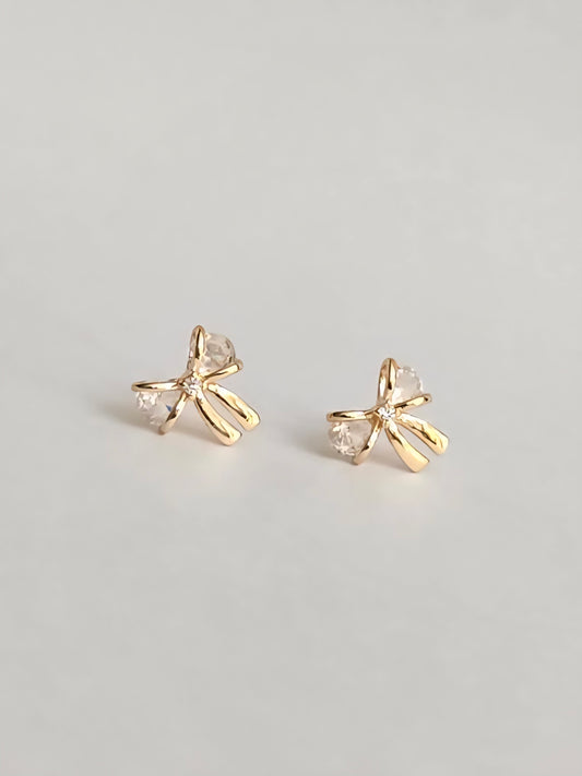 CZ Mini Bow Stud