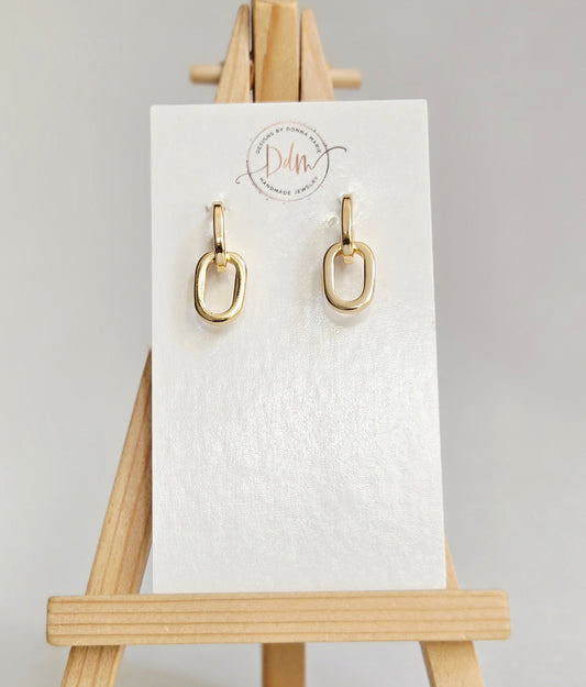 Chain link earrings
