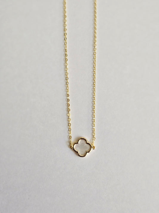 Pearl Petals connecter necklace