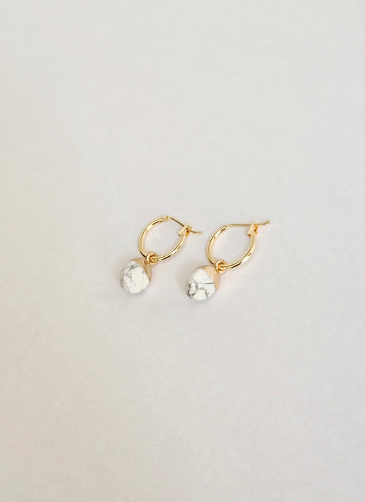 Howlite earrings
